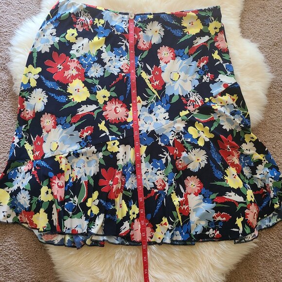 Chaps Floral Sleeveless Top and Skirt Set - Picture 8 of 9